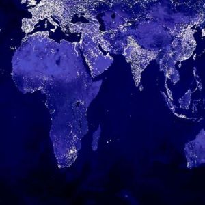 Carte du Monde Illuminée