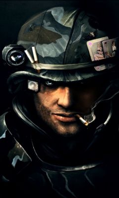 Portrait de soldat art numérique