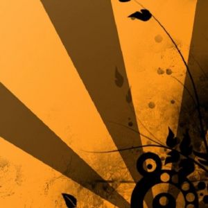 Design Abstrait Orange Élégant
