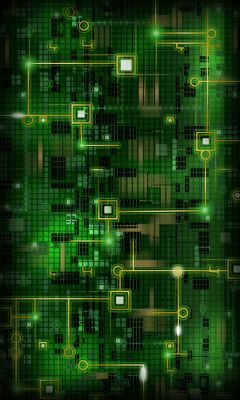 Design de Circuit Imprimé Vert