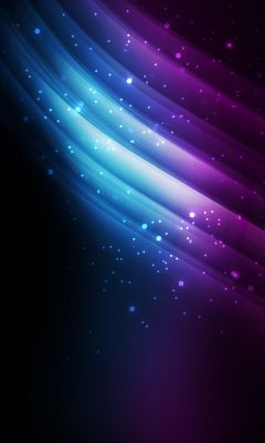 Vagues Vibrantes Bleues et Violettes