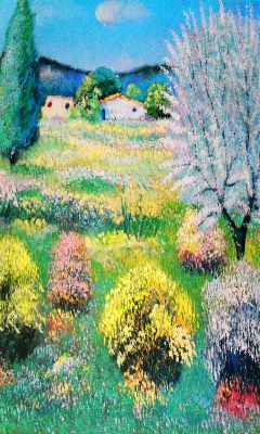 Paysage Printanier Vibrant