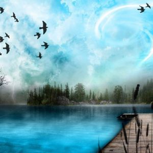 Paysage de Lac Serein
