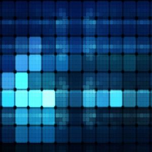 Motif Abstrait Bleu