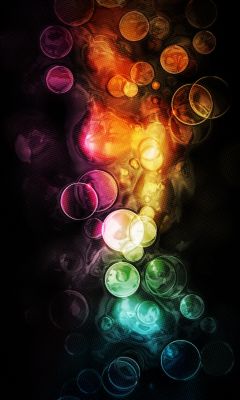 Abstrait de Bulles Colorées