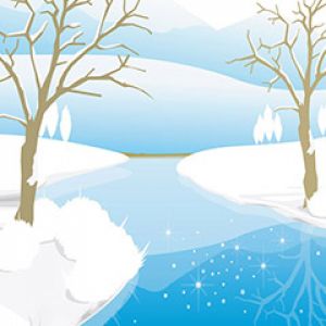 Paysage d'Hiver avec Rivière