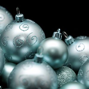 Ornements de Noël Bleus Élégants