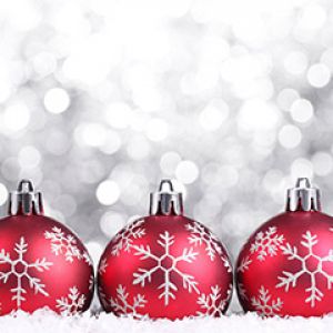Ornements de Noël Rouges