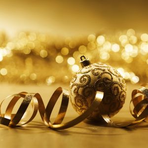 Ornement de Noël Doré