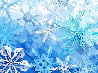 Fond d'Écran Flocons de Neige d'Hiver