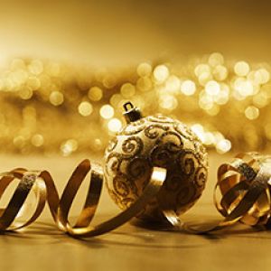 Ornement de Noël Doré