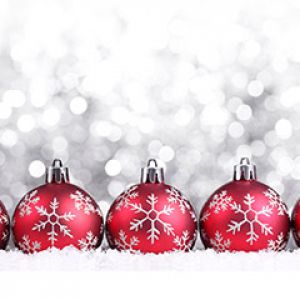 Ornements de Noël Rouges