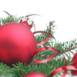 Ornements de Noël Rouges