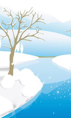 Paysage d'Hiver avec Rivière