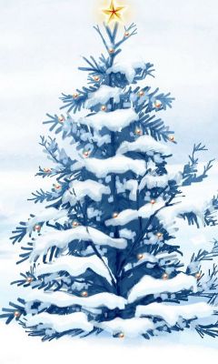 Sapin de Noël Enneigé
