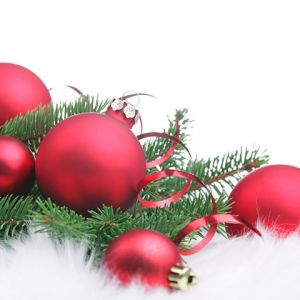 Ornements de Noël Rouges