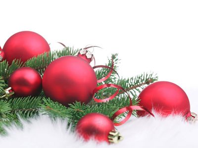 Ornements de Noël Rouges