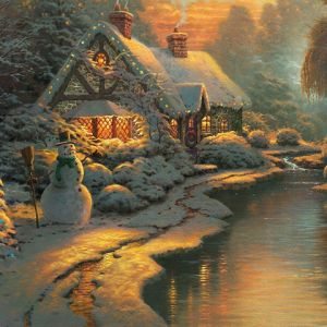 Cottage d'hiver confortable