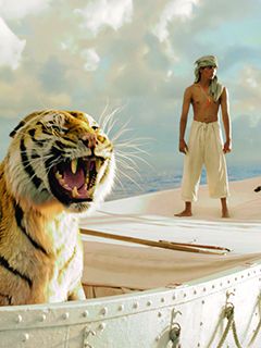 Tigre et garçon de L'Odyssée de Pi