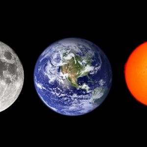 Lune, Terre et Soleil