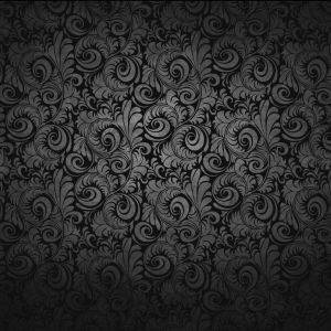 Motif Floral Noir Élégant