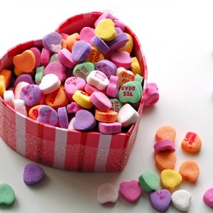 Bonbons en Forme de Cœur Colorés
