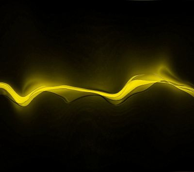 Design Abstrait Vagues Jaunes