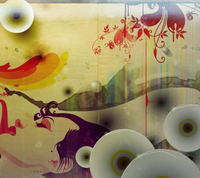 Art Abstrait Coloré
