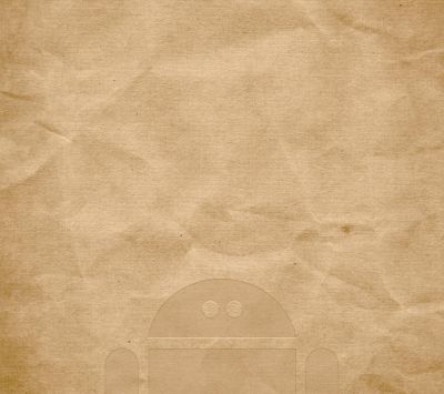 Robot Android sur Texture de Papier