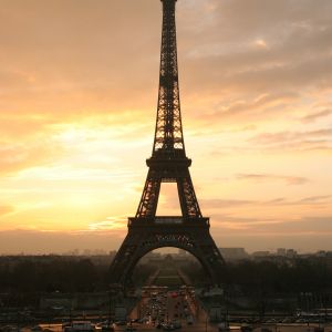 Coucher de soleil sur la Tour Eiffel