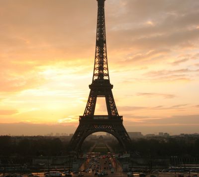 Coucher de soleil sur la Tour Eiffel