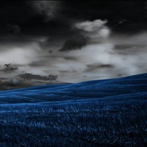 Paysage Bleu Sombre