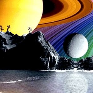 Paysage Spatial Coloré