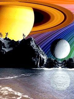 Paysage Spatial Coloré