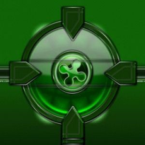 Design Abstrait Vert