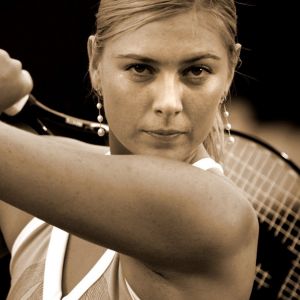 Photo d'Action d'une Joueuse de Tennis