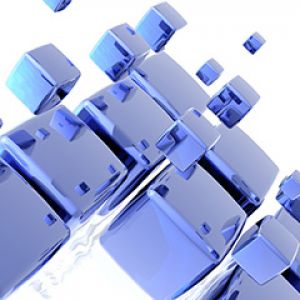 Cubes Abstraits Bleus