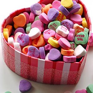 Bonbons Colorés en Forme de Cœur