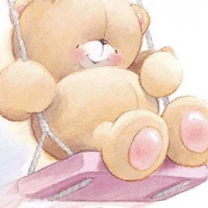 Ours en Peluche sur une Balançoire