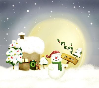Bonhomme de Neige Joyeux Noël