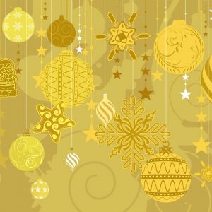 Ornements de Noël Dorés