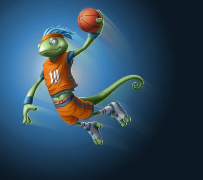 Personnage Lézard de Basketball