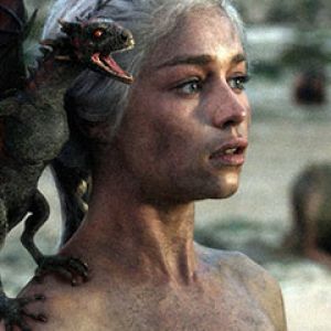 Personnage Fantastique avec Dragon