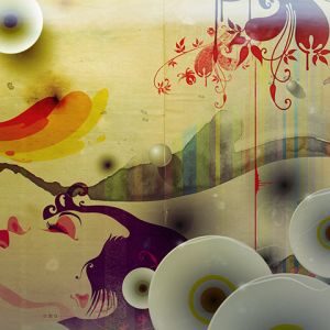 Art Abstrait Coloré