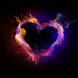 Cœur de Flamme Coloré