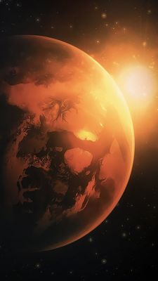 Planète Rouge Mystérieuse