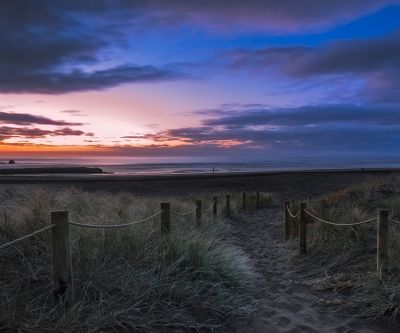 Coucher de Soleil Paisible sur la Plage