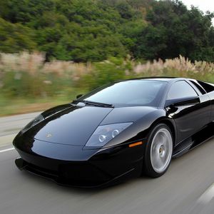 Lamborghini Murcielago en mouvement