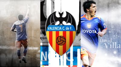 David Villa Valencia CF Fond d'Écran