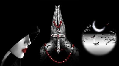 Art Fantastique Sombre avec Croix